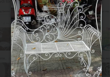 Ghế Sắt Đôi Đung Đưa Nghệ Thuật